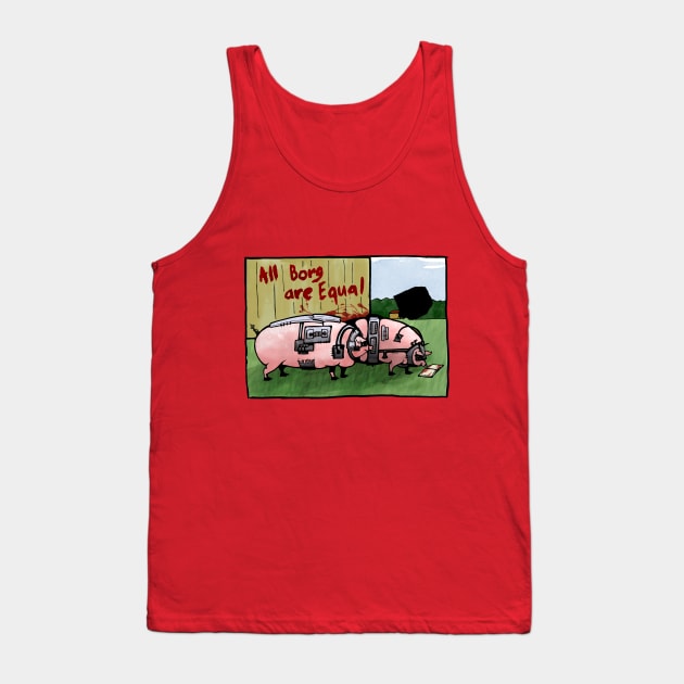 Borg Pigs Tank Top by zzmyxazz